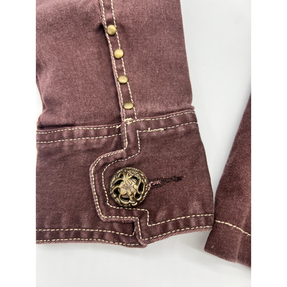 NWT Aziz Burgundy Jacket Size S - Picture 3 of 12